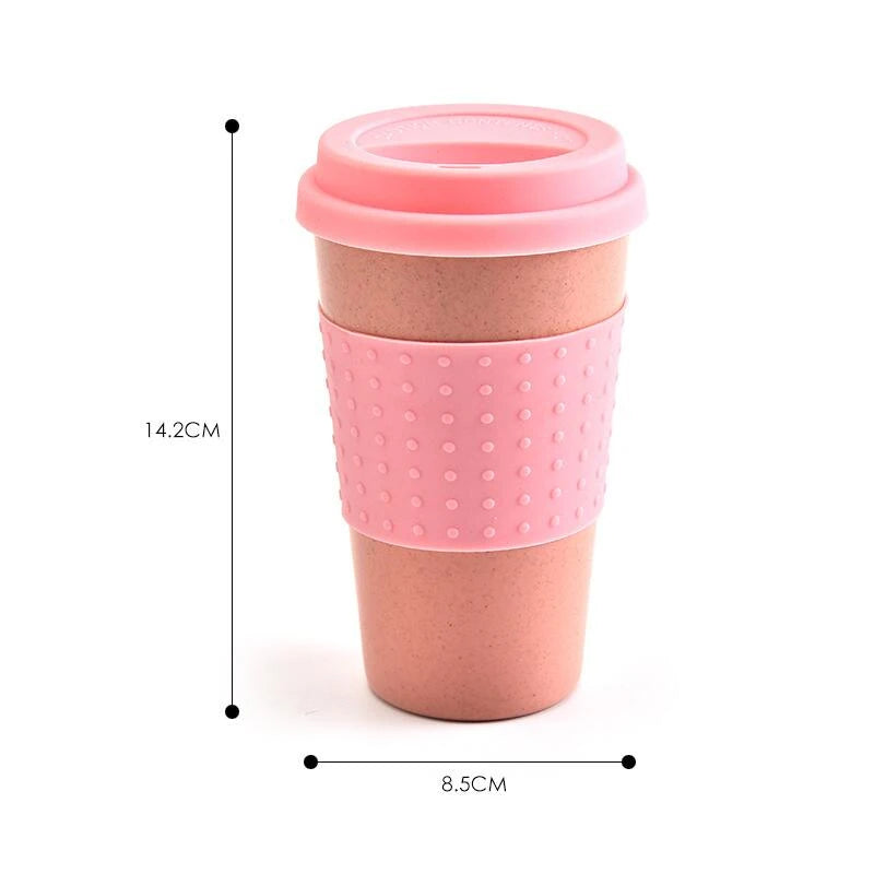 Reusable Coffee Mug with Silicone Lid