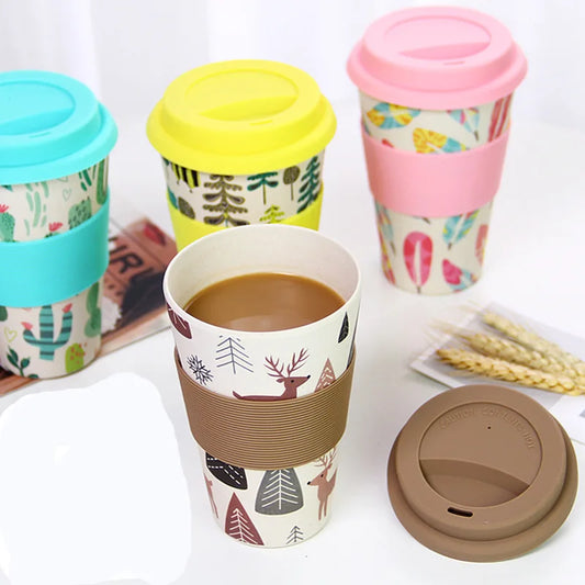 Bamboo Reusable and Eco Friendly Takeaway Coffee Cup