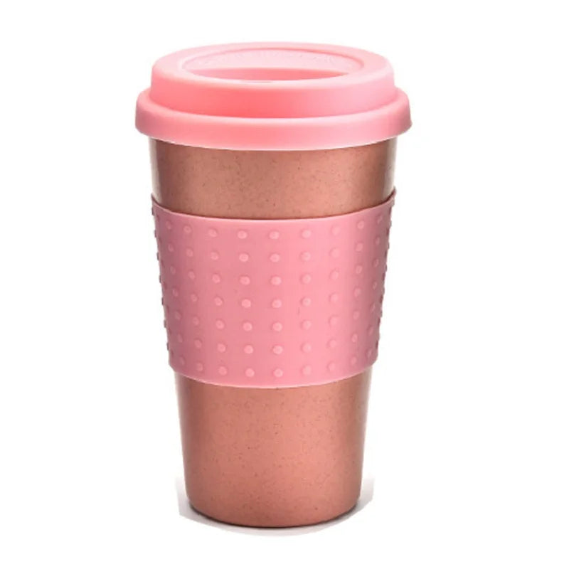 Reusable Coffee Mug with Silicone Lid