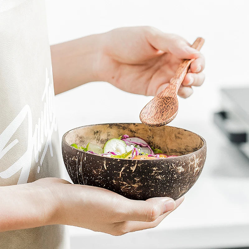 Natural Coconut Wood Bowls