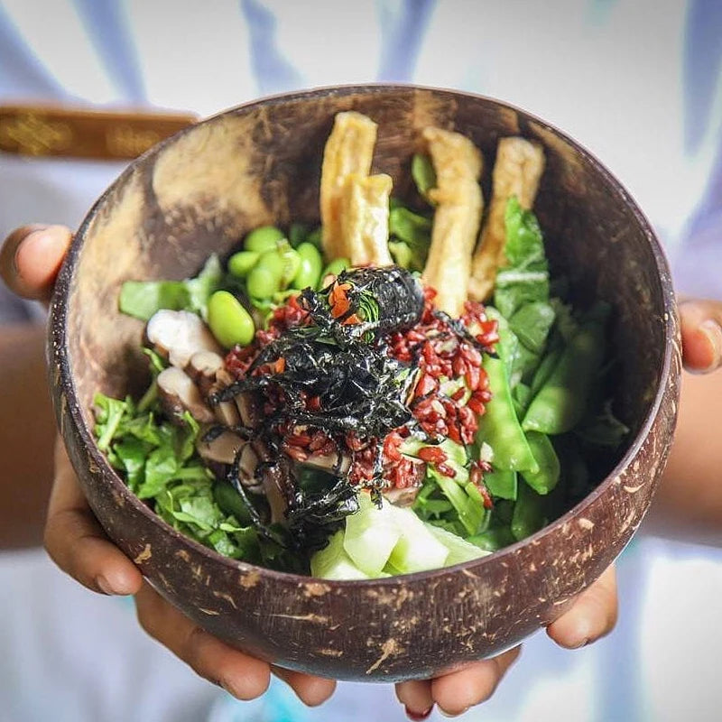 Natural Coconut Wood Bowls