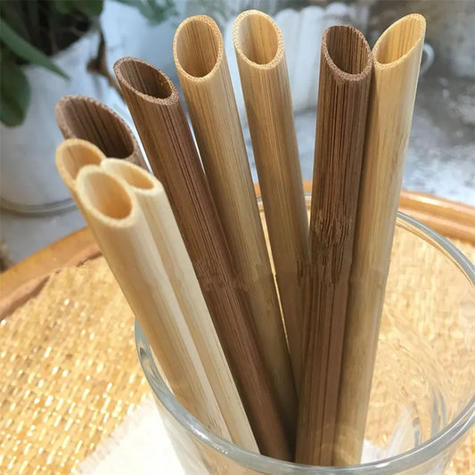 Reusable Bamboo Smoothie/Bubble Tea Straws