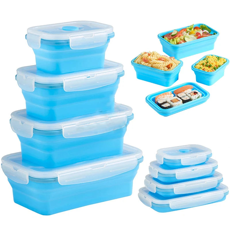 Collapsible Silicone Food Containers