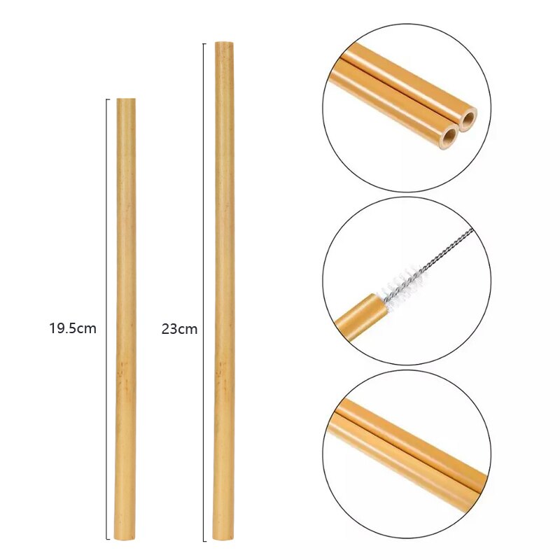 Organic Reusable Natural Bamboo Straws