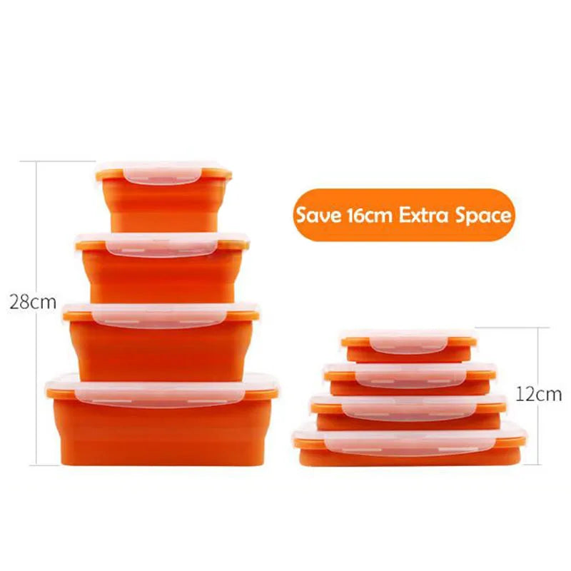 Collapsible Silicone Food Containers