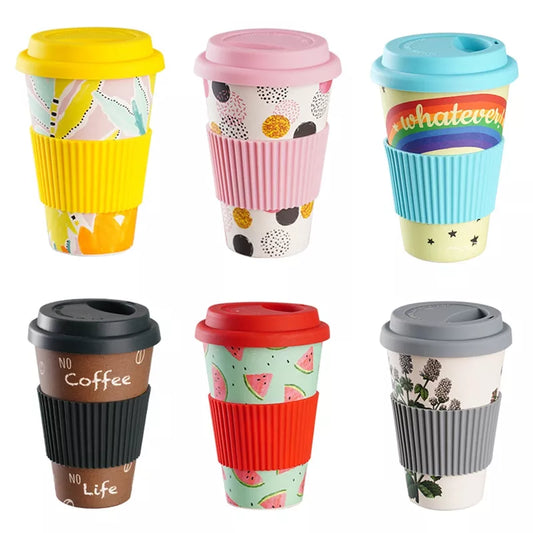 Eco Friendly Bamboo Reusable Travel Coffee/Tea Cup 470ml